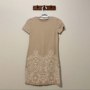 Kimchi blue nude embroidered dress size XS
